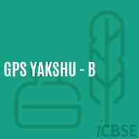 Gps Yakshu - B Primary School Logo