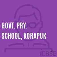 Govt. Pry. School, Korapuk Logo