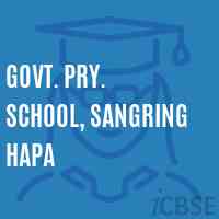 Govt. Pry. School, Sangring Hapa Logo