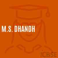 M.S. Dhandh Middle School Logo