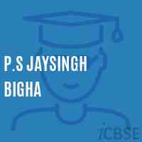 P.S Jaysingh Bigha Primary School Logo