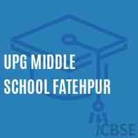 Upg Middle School Fatehpur Logo