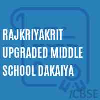 Rajkriyakrit Upgraded Middle School Dakaiya Logo