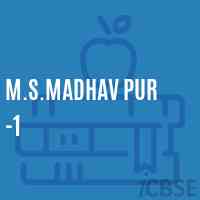 M.S.Madhav Pur -1 Middle School Logo