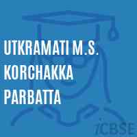 Utkramati M.S. Korchakka Parbatta Middle School Logo