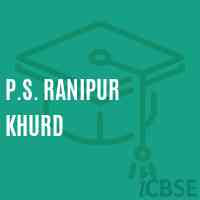 P.S. Ranipur Khurd Primary School Logo