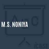 M.S. Noniya Middle School Logo