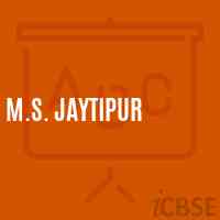 M.S. Jaytipur Middle School Logo