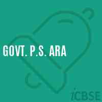 Govt. P.S. Ara Primary School Logo