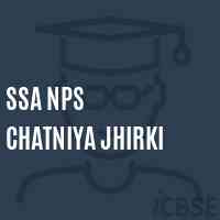 Ssa Nps Chatniya Jhirki Primary School Logo