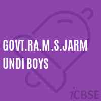 Govt.Ra.M.S.Jarmundi Boys Middle School Logo