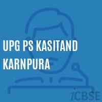 Upg Ps Kasitand Karnpura Primary School Logo