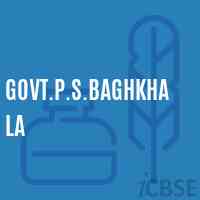 Govt.P.S.Baghkhala Primary School Logo