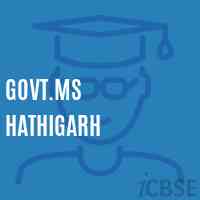 Govt.Ms Hathigarh Middle School Logo