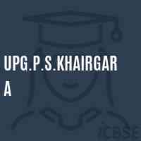 Upg.P.S.Khairgara Primary School Logo