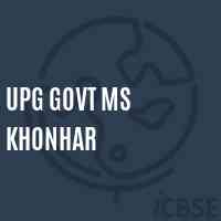 Upg Govt Ms Khonhar Middle School Logo