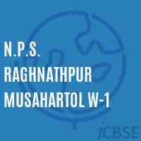 N.P.S. Raghnathpur Musahartol W-1 Primary School Logo