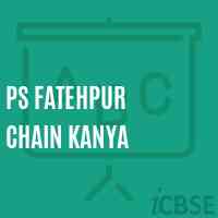 Ps Fatehpur Chain Kanya Primary School Logo
