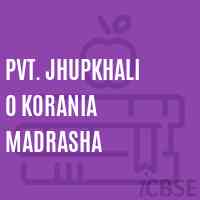 Pvt. Jhupkhali O Korania Madrasha Primary School Logo