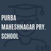 Purba Maheshnagar Pry. School Logo