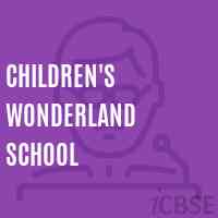 Children'S Wonderland School Logo