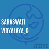 Saraswati Vidyalaya_D Primary School Logo