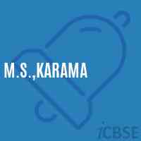 M.S.,Karama Middle School Logo