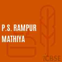 P.S. Rampur Mathiya Primary School Logo