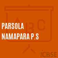 Parsola Namapara P.S Primary School Logo
