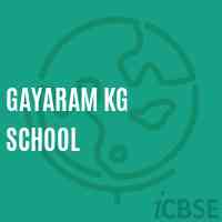 Gayaram Kg School Logo