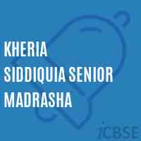 Kheria Siddiquia Senior Madrasha Secondary School Logo