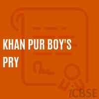 Khan Pur Boy'S Pry Primary School Logo