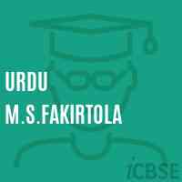 Urdu M.S.Fakirtola Middle School Logo