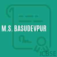 M.S. Basudevpur Middle School Logo