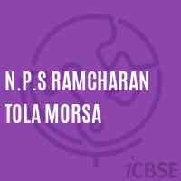 N.P.S Ramcharan Tola Morsa Primary School Logo
