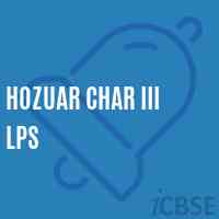 Hozuar Char Iii Lps Primary School Logo