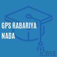 Gps Rabariya Nada Primary School Logo