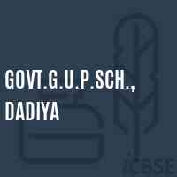 Govt.G.U.P.Sch., Dadiya Middle School Logo