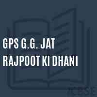 Gps G.G. Jat Rajpoot Ki Dhani Primary School Logo