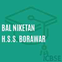 Bal Niketan H.S.S. Borawar Senior Secondary School Logo