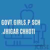 Govt.Girls.P.Sch.Jhigar Chhoti Primary School Logo