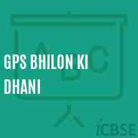 Gps Bhilon Ki Dhani Primary School Logo