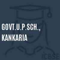 Govt.U.P.Sch., Kankaria Middle School Logo