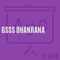Gsss Dhanrana High School Logo