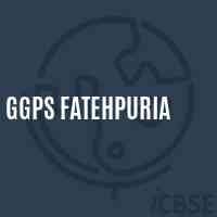 Ggps Fatehpuria Primary School Logo