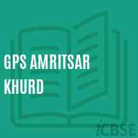 Gps Amritsar Khurd Primary School Logo