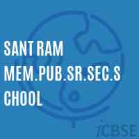 Sant Ram Mem.Pub.Sr.Sec.School Logo