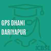 Gps Dhani Dariyapur Primary School Logo