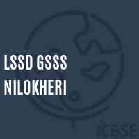 Lssd Gsss Nilokheri High School Logo