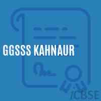 Ggsss Kahnaur School Logo